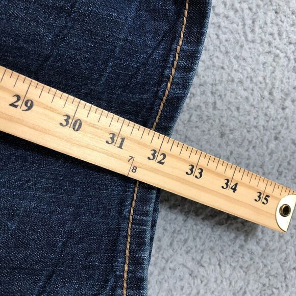 Ariya Jeans Womens 13/14 Blue Flare Leg Distressed Grunge Preppy Denim Outdoor - Picture 10 of 10